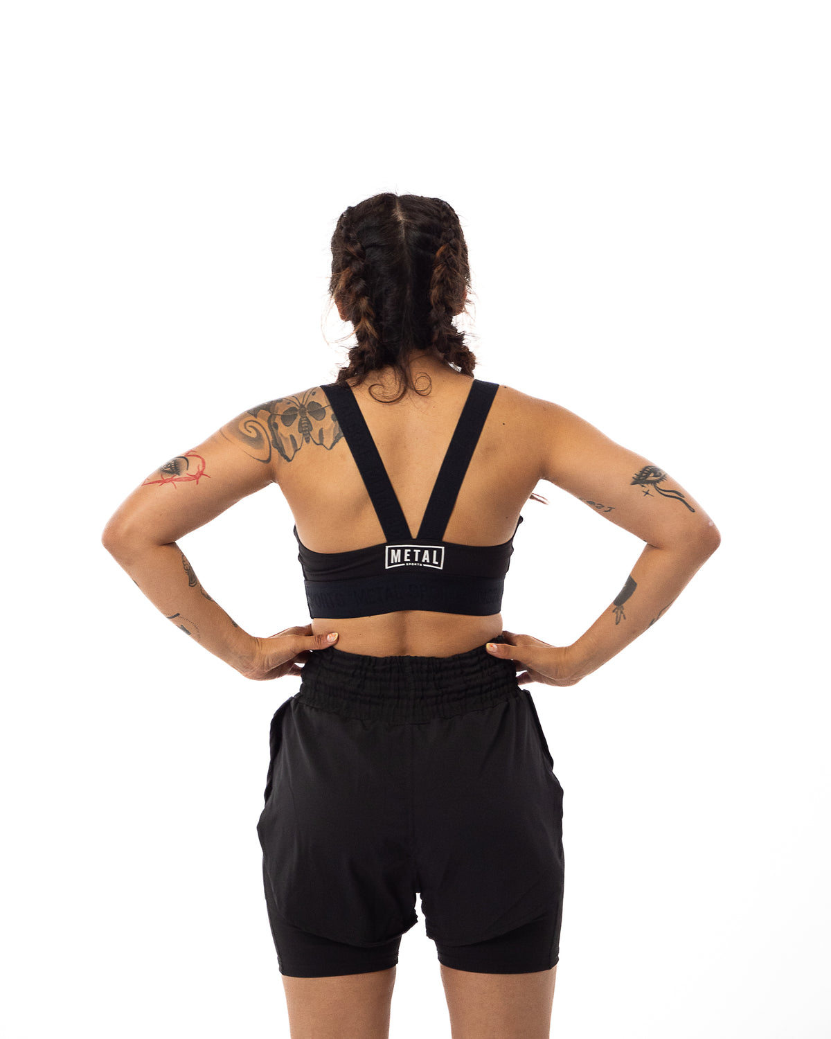 Women's Black Elastic Bra