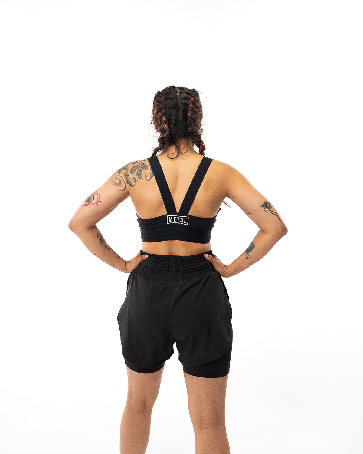 Women's Black Elastic Bra