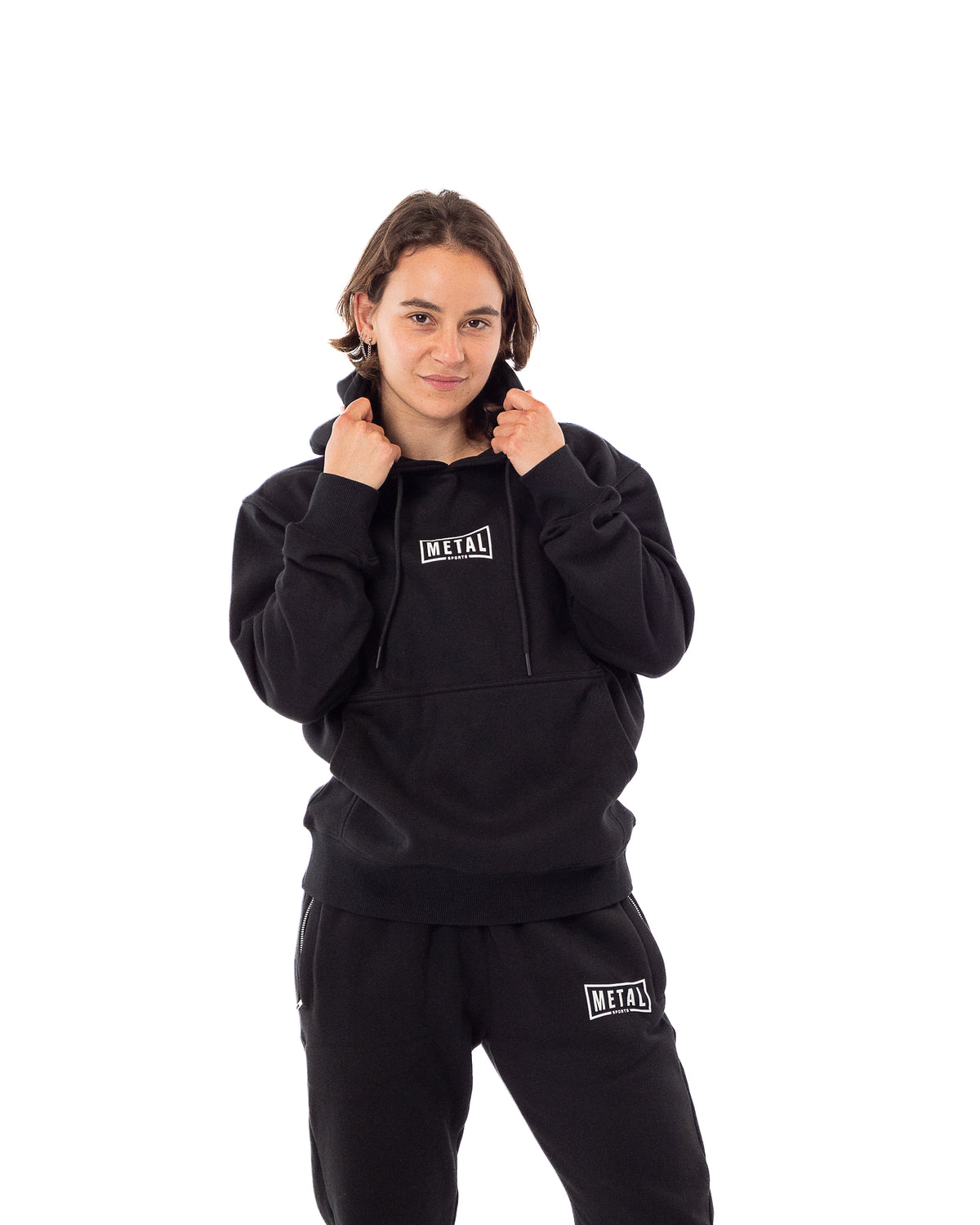 HOODIE COTON NOIR