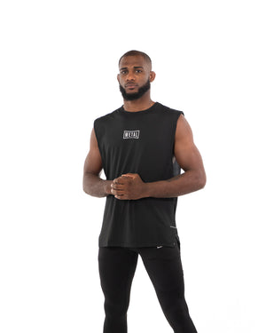 OVERSIZED TRAINING TANK NOIR