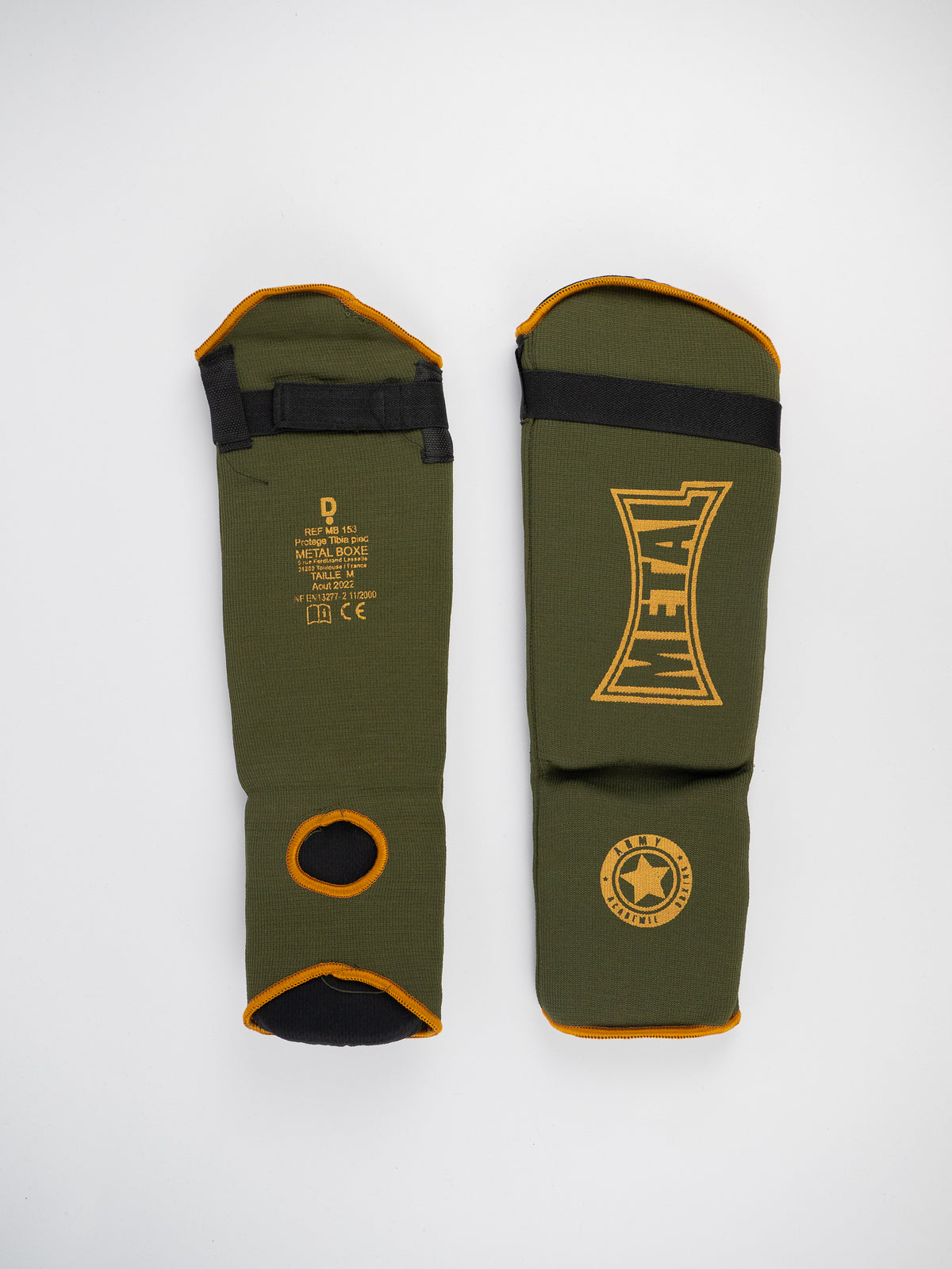 PROTEGE TIBIA + PIED COTON ELAST. MILITARY